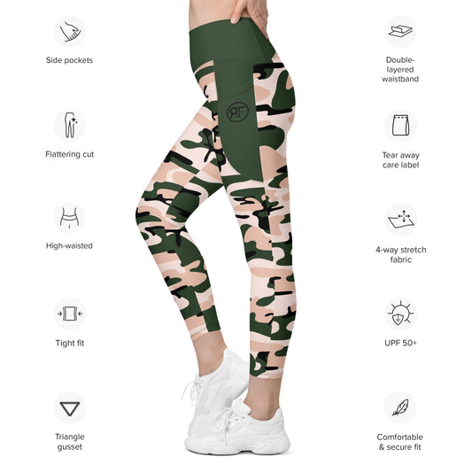 RF GREEN CAMOU LEGGINS