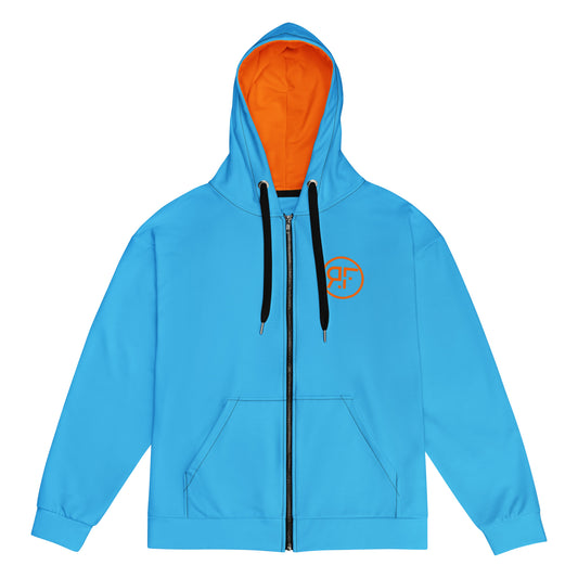 RF BLUORANGE ZIP HOODIE