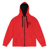 RF RED ZIP HOODIE